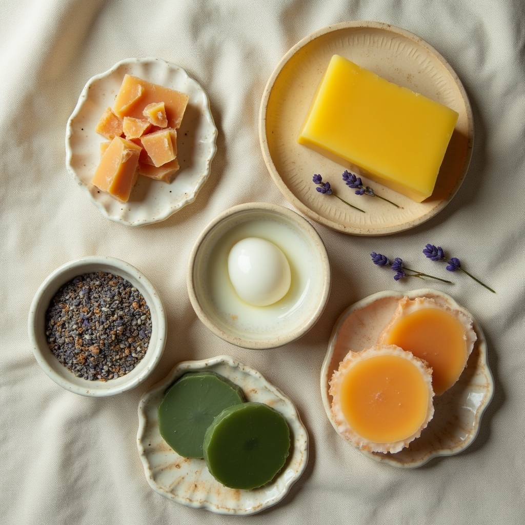 Ingredientes orgánicos para elaboración de jabones naturales